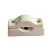 Универсальный керамический крепеж для кабеля, провода, фарфор, bianco (белый), Leanza